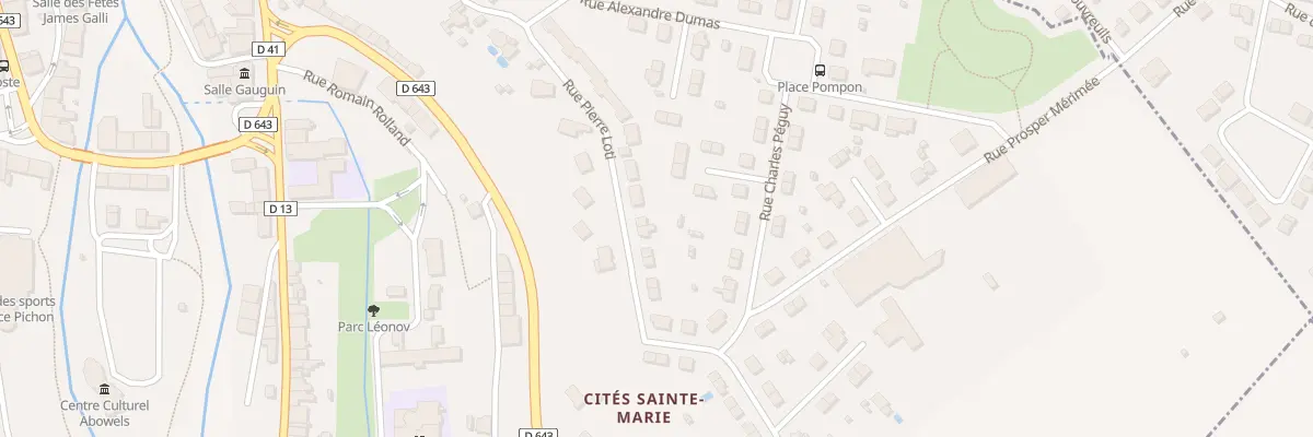 Plan du 16 Rue Pierre Loti à Auboué