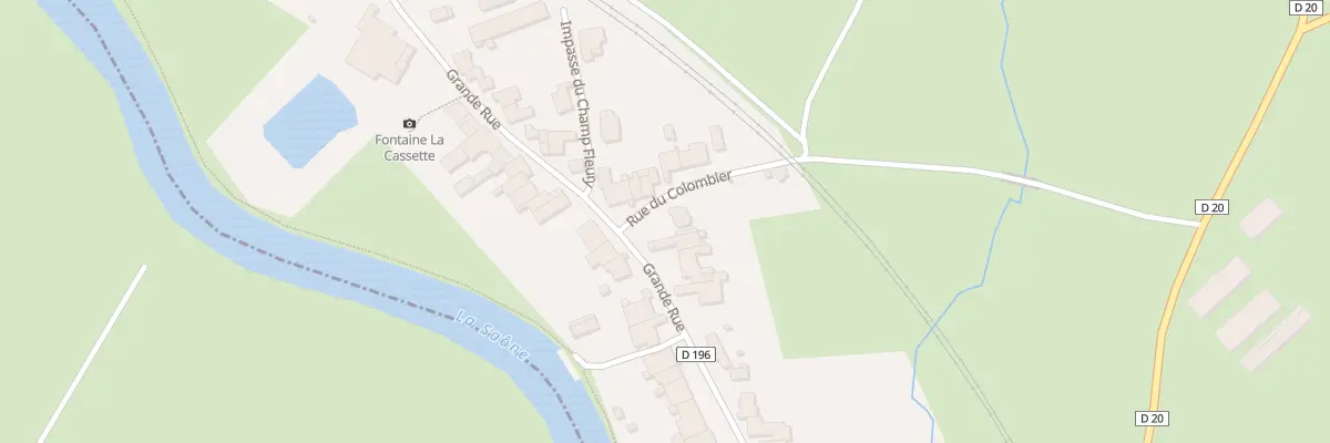Plan du 38 Gr Grande Rue à Montureux-lès-Baulay