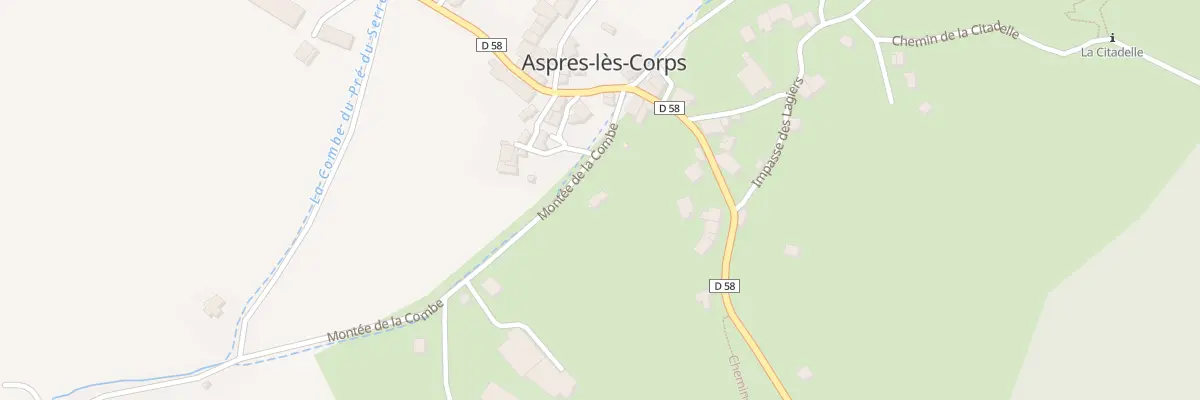 Plan du 5017 Pre La Font à Aspres-lès-Corps