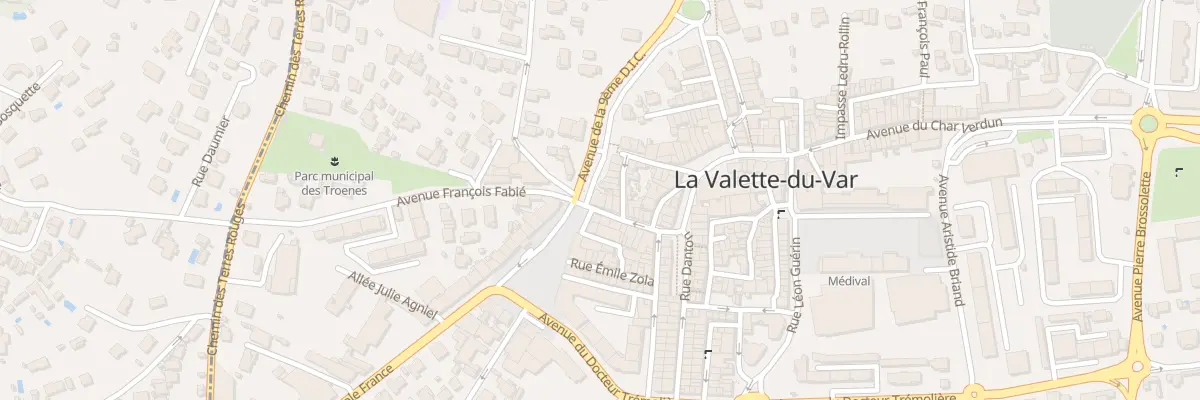 Plan du 1 Av du Char Verdun à La Valette-du-Var