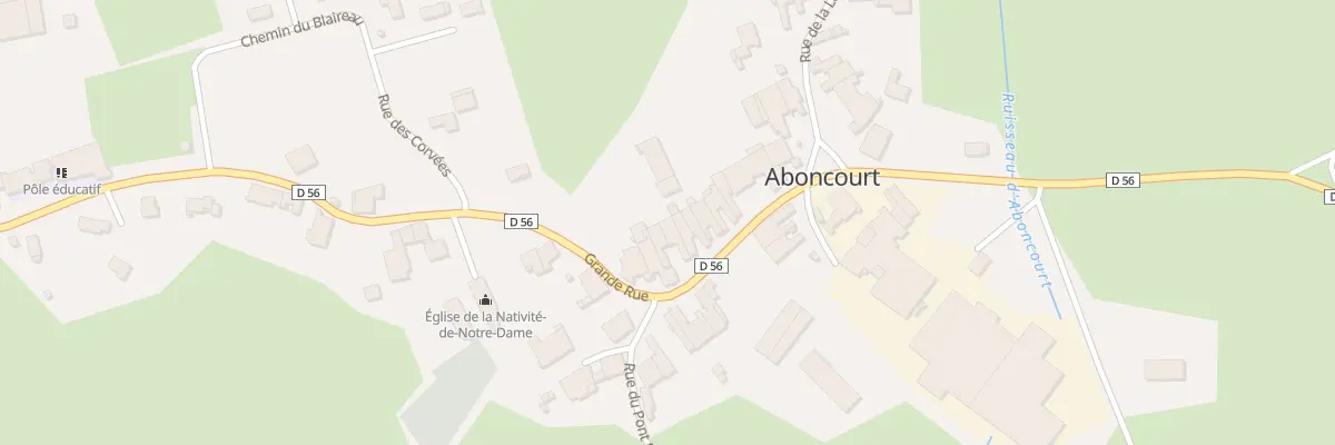 Plan du 37 Gr Grande Rue à Aboncourt-Gesincourt