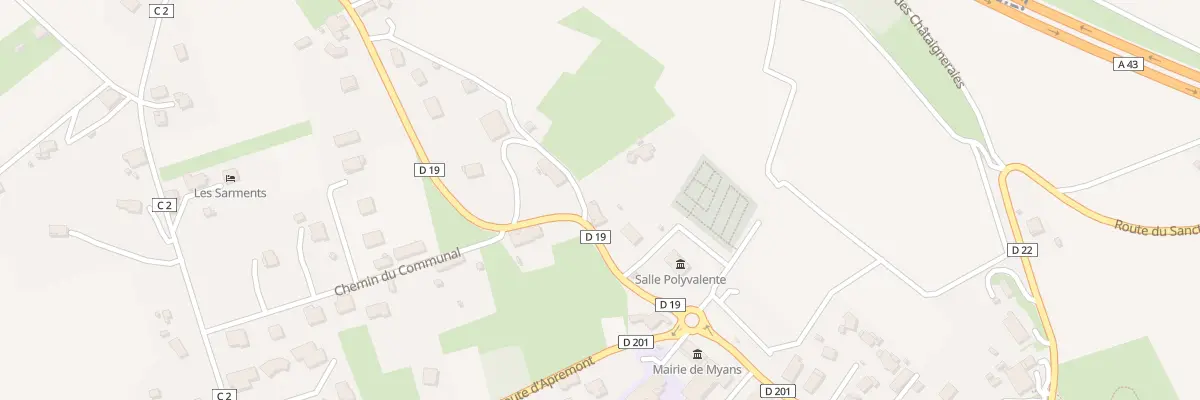 Plan du 116 Rte des Couarts à Myans