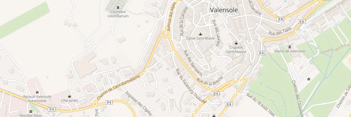 Plan du 39 Rue du Faubourg Ratonneau à Valensole