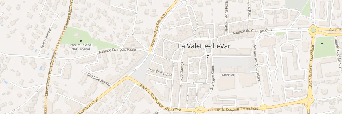 Plan du 17 Av du Char Verdun à La Valette-du-Var