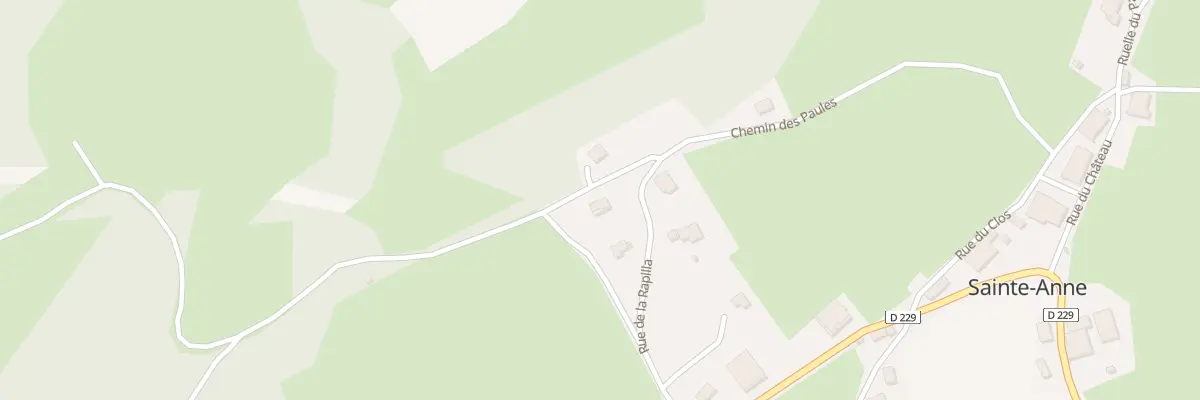Plan du 3 Rue de la Rapilla à Sainte-Anne