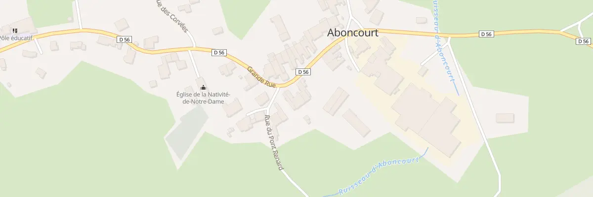 Plan du 52 Gr Grande Rue à Aboncourt-Gesincourt