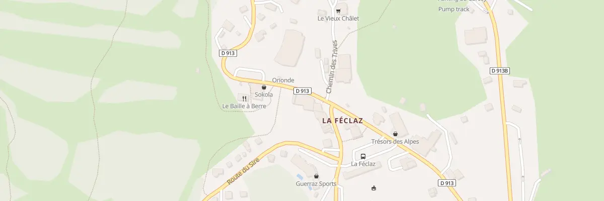 Plan du 443 Rue centrale de la féclaz aux Déserts