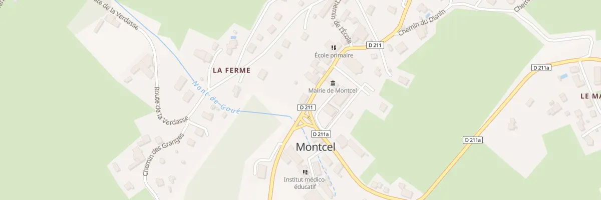 Plan du 158 Rte du Chef lieu à Montcel