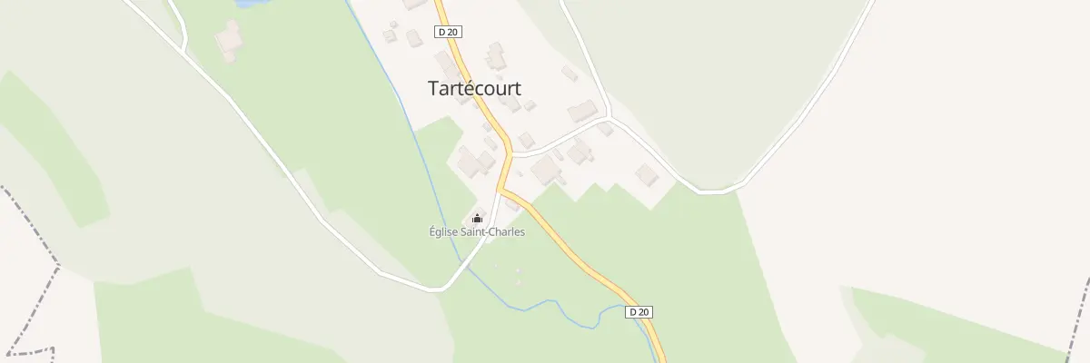 Plan du 1 Rue des Vignes à Tartécourt