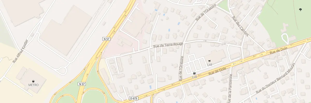 Plan du 17 Rue de Terre-Rouge à Besançon