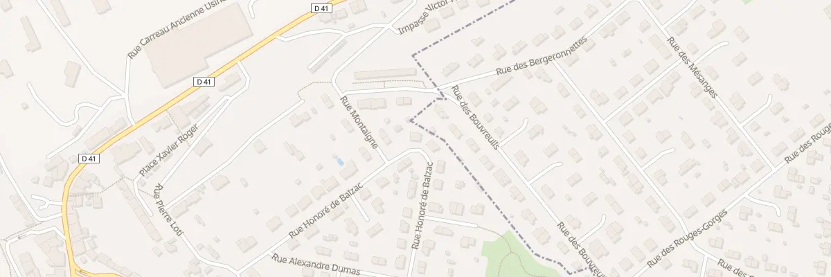 Plan du 21 Rue Honoré de Balzac à Auboué