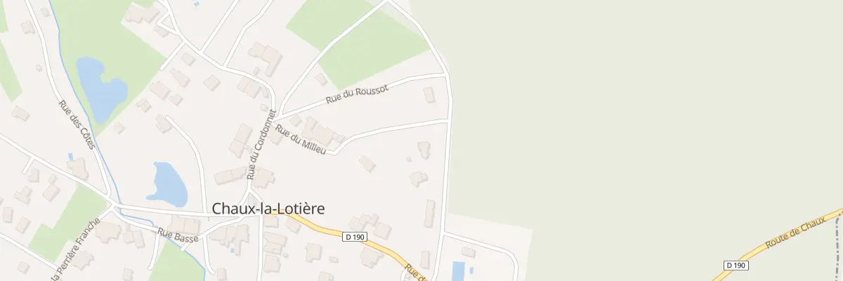 Plan du 13 Rue de la Piscine à Chaux-la-Lotière