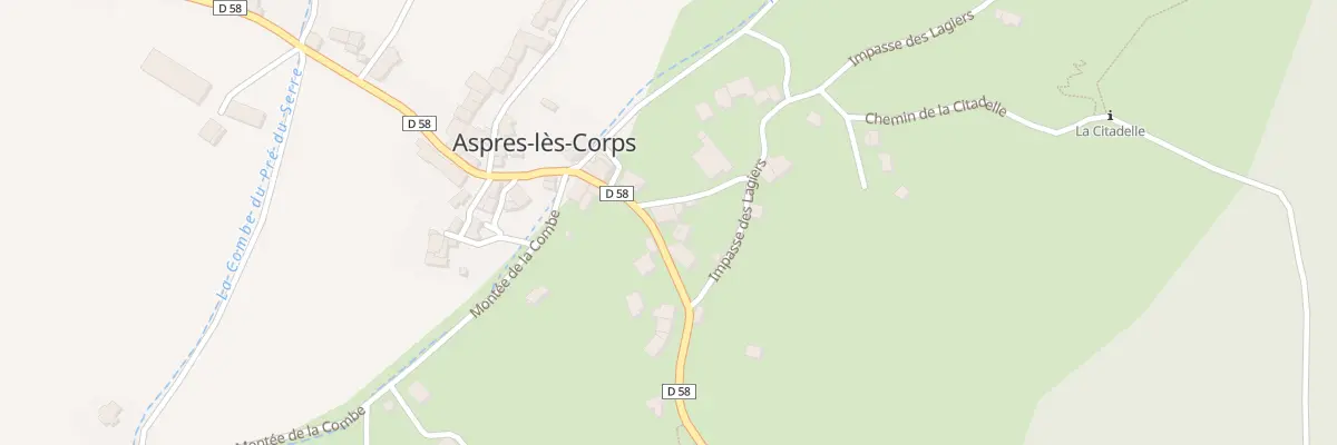 Plan du 5075 Le Faux à Aspres-lès-Corps