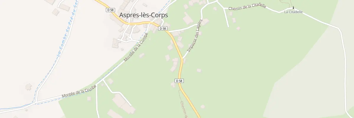 Plan du 5082 Le Faux à Aspres-lès-Corps