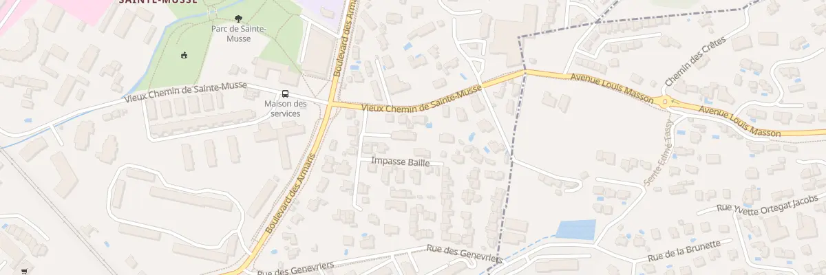 Plan du 15 Imp Baille à Toulon