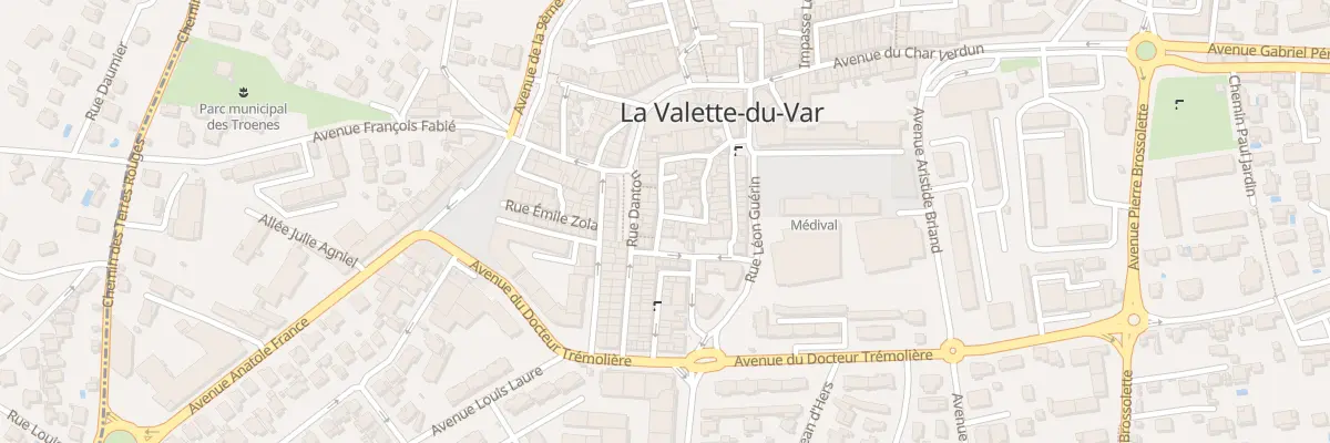 Plan du 33 Rue Roger Salengro à La Valette-du-Var