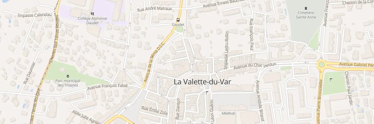 Plan du 25 Rue Etienne Dolet à La Valette-du-Var