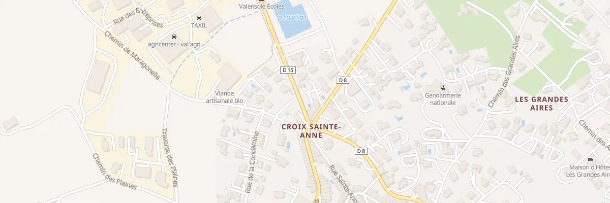 Plan du 1 Rte de Digne à Valensole
