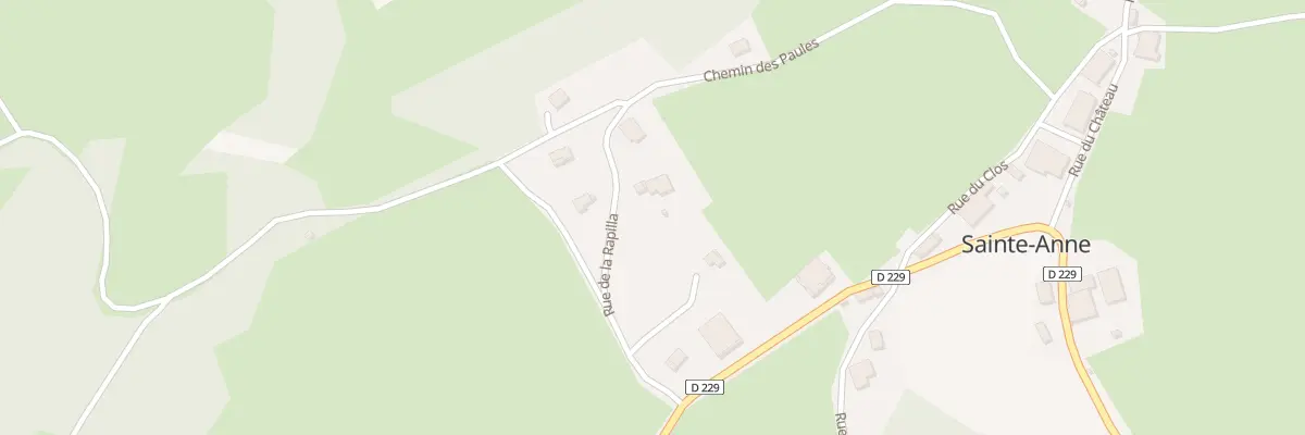 Plan du 2 Rue de la Rapilla à Sainte-Anne