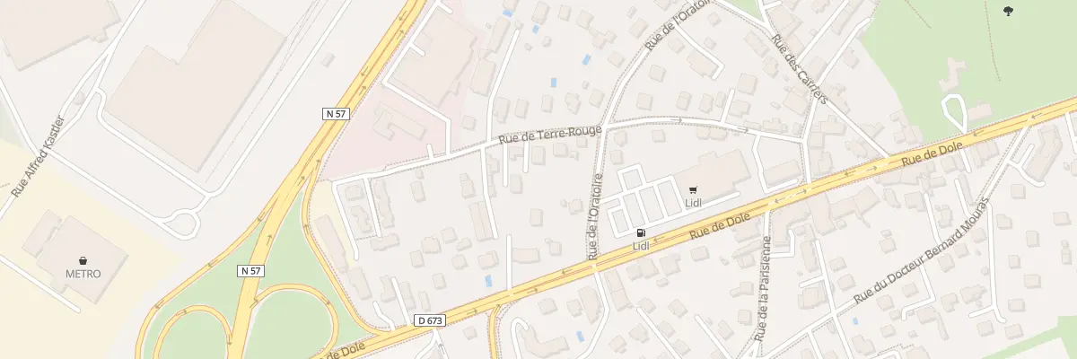 Plan du 13 Rue de Terre-rouge à Besançon