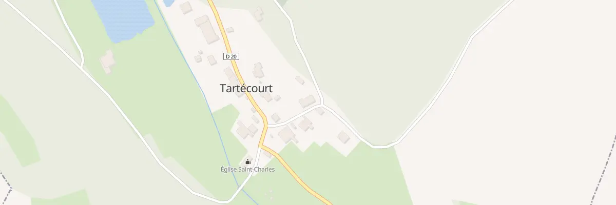 Plan du 2 Rue des Vignes à Tartécourt