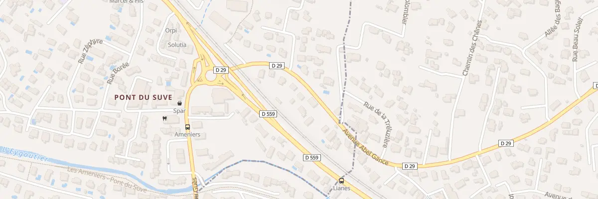 Plan du 136 Rte de la Garde à Toulon