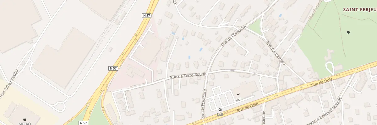 Plan du 24 Rue de Terre-Rouge à Besançon