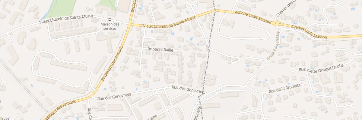 Plan du 300L Rue des Genevriers à Toulon