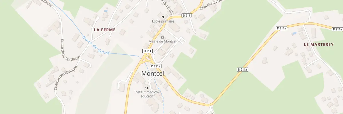 Plan du 233 Rte du Chef lieu à Montcel