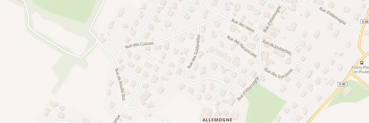 Plan du 235 Rue des Soldanelles à Thoiry