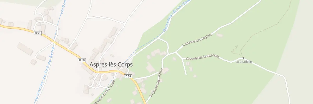 Plan du 5088 Les Lagiers à Aspres-lès-Corps
