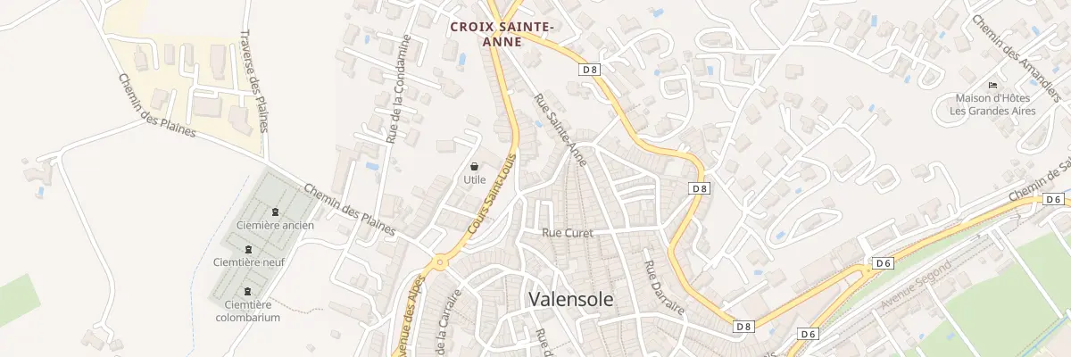 Plan du 7330 Rue du Faubourg Jean Jaurès à Valensole