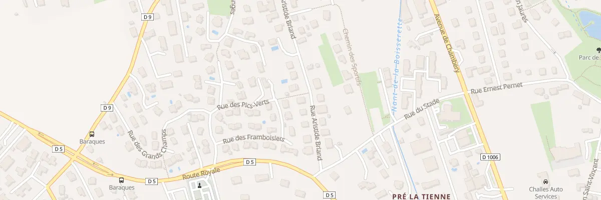 Plan du 362 Rue Aristide Briand à Challes-les-Eaux