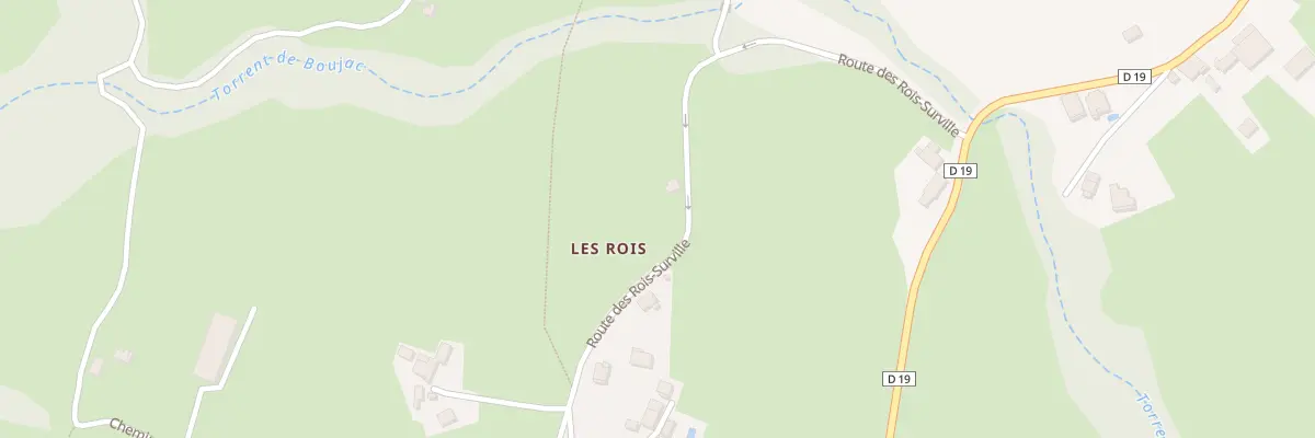 Plan du 322 Rte des Rois Surville à Sigoyer