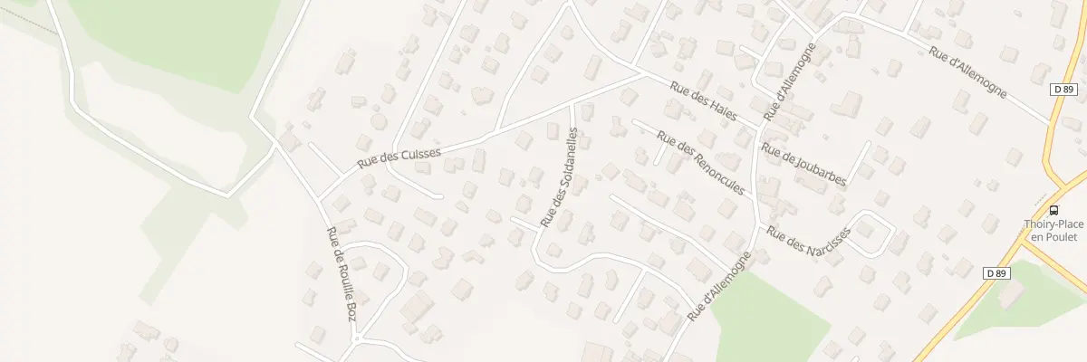 Plan du 287 Rue des Soldanelles à Thoiry