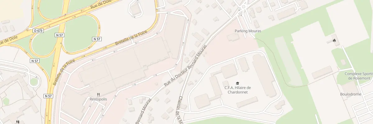 Plan du 42 Rue du Docteur Mouras à Besançon