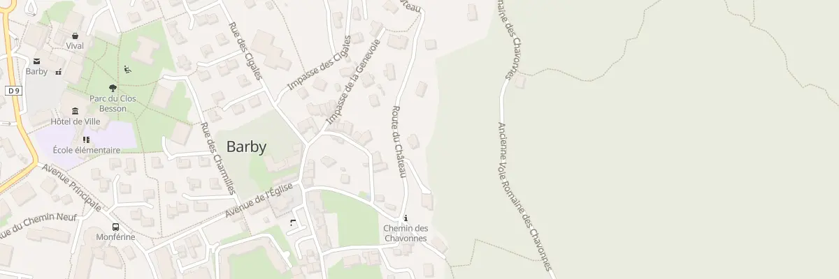 Plan du 264 Rte du Château à Barby