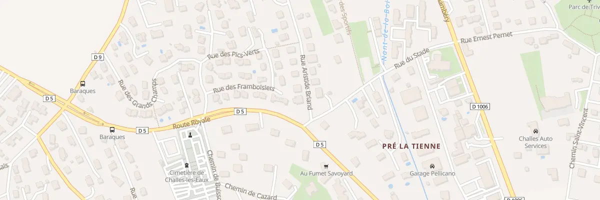 Plan du 446 Rue Aristide Briand à Challes-les-Eaux