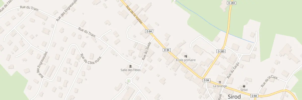Plan du 1 Rue du Stade à Sirod