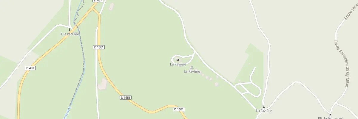 Plan du 10 La Favière à Lac-des-Rouges-Truites