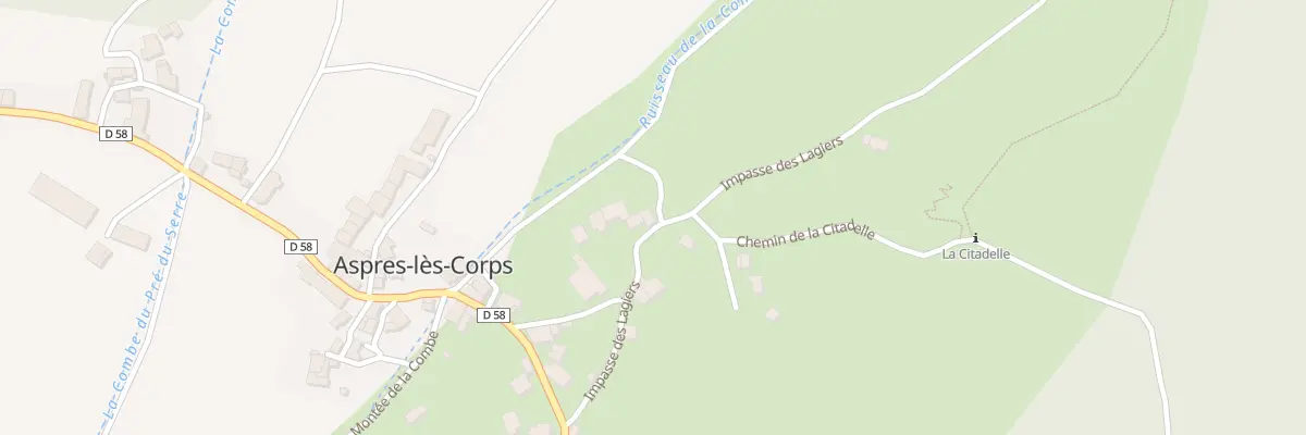 Plan du 5089 Les Lagiers à Aspres-lès-Corps