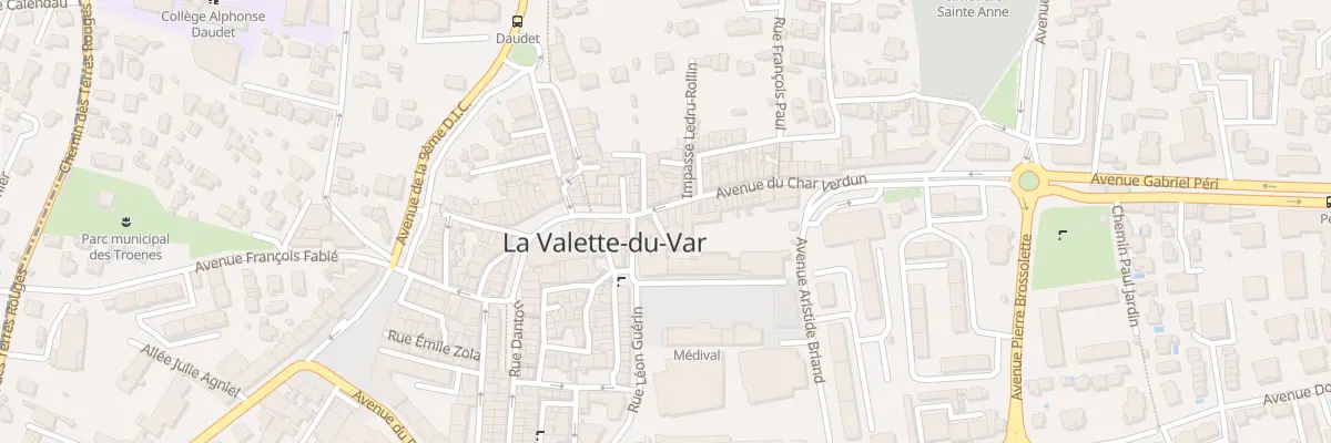 Plan du 50 Av du Char Verdun à La Valette-du-Var