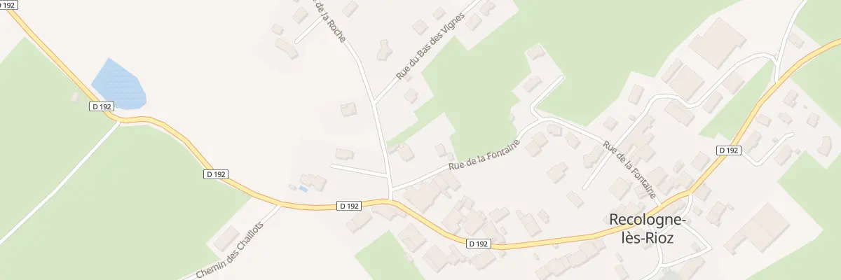 Plan du 2 Rue de la Roche à Recologne-lès-Rioz