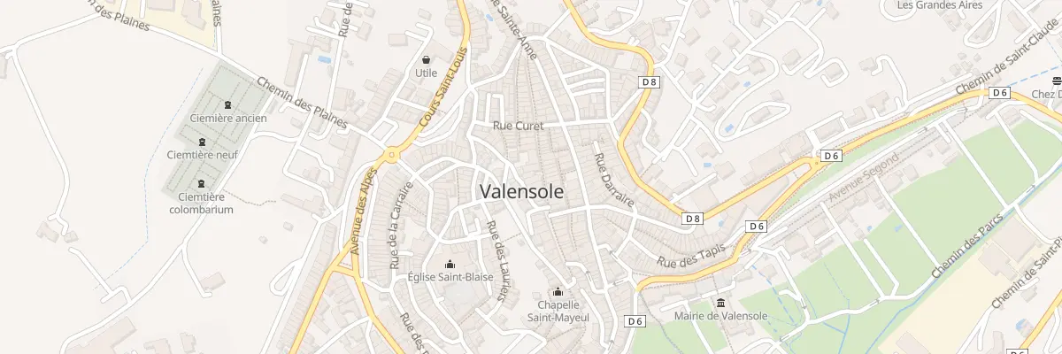 Plan du 25 Rue Grande à Valensole