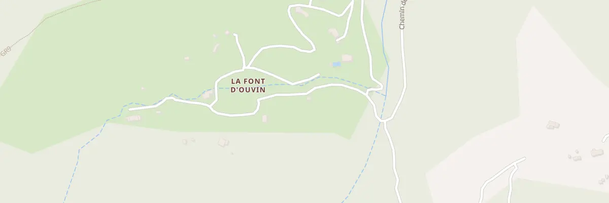 Plan du 960 La Font d’Ouvin à Belgentier