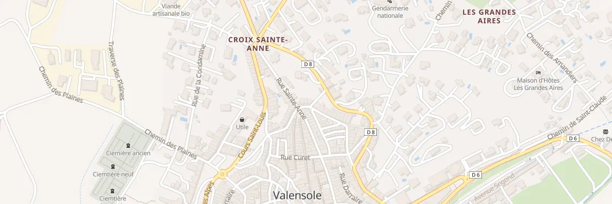 Plan du 5321 Rue du Faubourg Jean Jaurès à Valensole