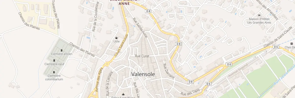 Plan du 58 Rue Grande à Valensole