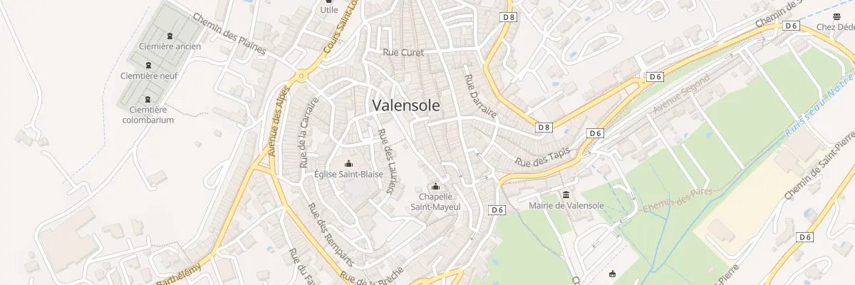Plan du 9 Rue Grande à Valensole