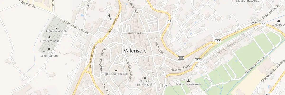 Plan du 32 Rue Grande à Valensole