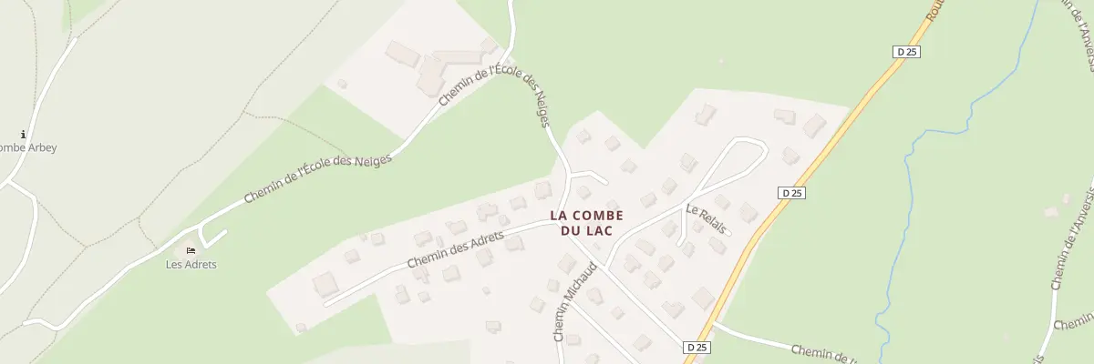 Plan du 2 Che des Adrets à Lamoura